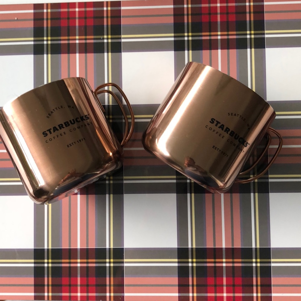 Starbucks Metal Copper color mugs